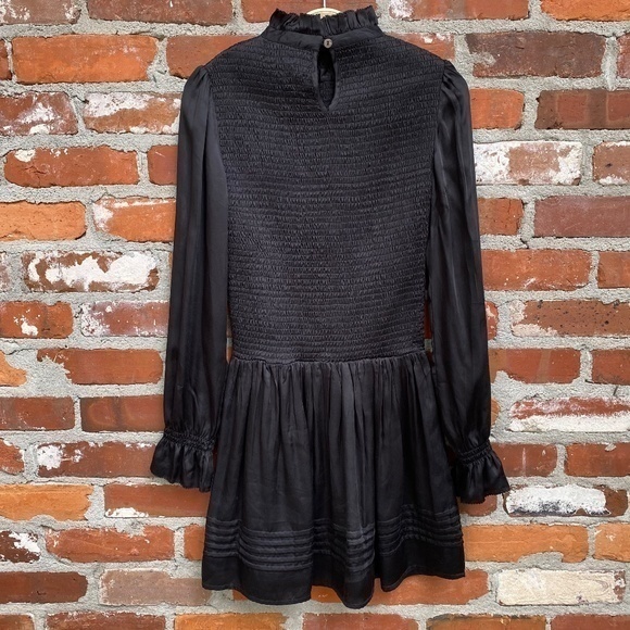 Cleobella‎ Black Long Sleeve Mini Dress Size XS - Picture 3 of 10